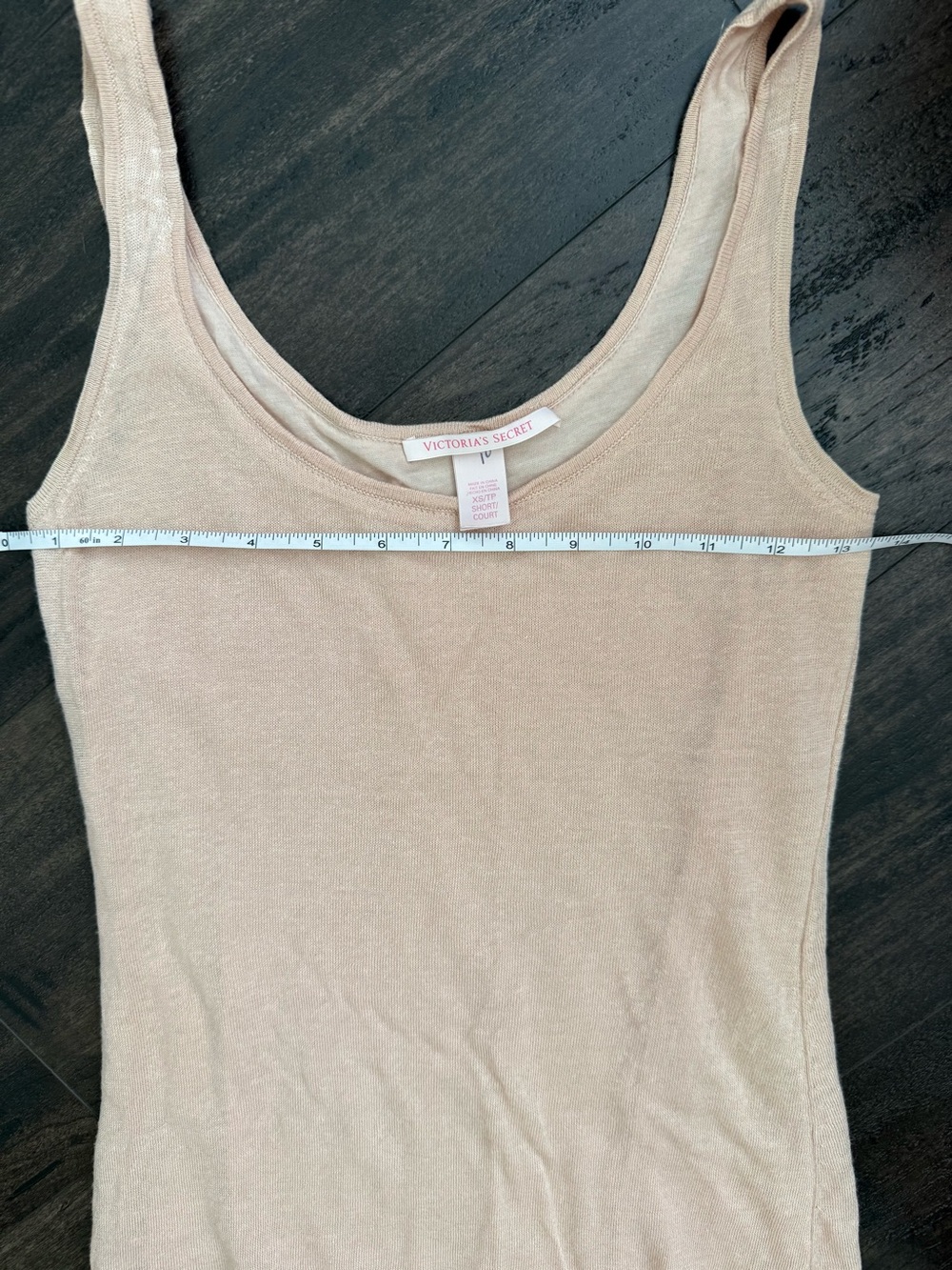 Victoria’s Secret Linen Blend Maxi Tank Dress XS Short Blush Open Knit Hem - Picture 5 of 12